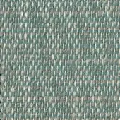 Striped fabric sample with muted teal and light gray horizontal bands, dense weave texture, matte finish, linen blend, product code h 619 label.